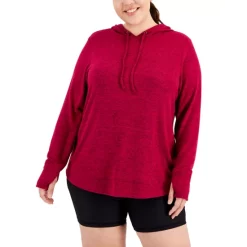 Best Sale 🔔 ID Ideology 👩 Women's Mesh T-Shirt & Contrast Piping 7/8 Leggings, Created By Macy's Black/pink Stripe 🧨