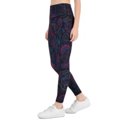Cheap 🛒 ID Ideology 👩 Women's 7/8 Paisley Leggings, Regular & Petite, Created For Macy's South Beach Paisley ⭐ -ID Ideology Sales unnamed file 133