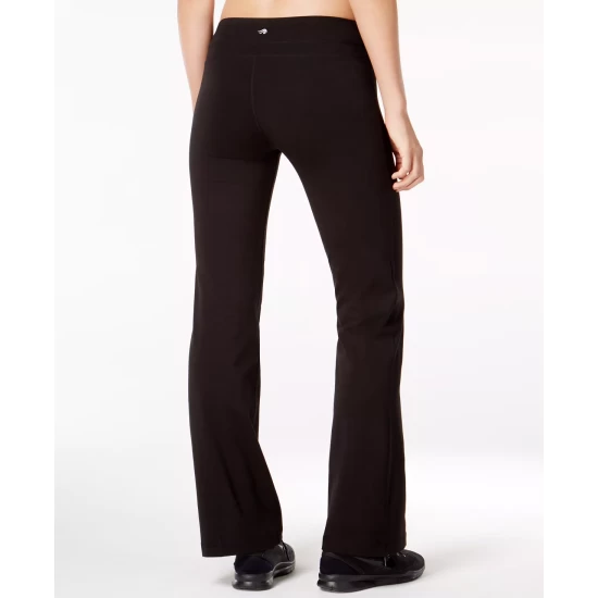 Budget 🛒 ID Ideology 👩 Women's Essentials Flex Stretch Bootcut Yoga Pants, Created For Macy's Noir Space Dye ⭐ 7 Budget 🛒 ID Ideology 👩 Women's Essentials Flex Stretch Bootcut Yoga Pants, Created For Macy's Noir Space Dye ⭐ - Image 5
