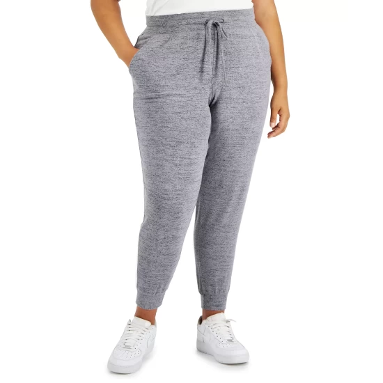 Brand new ⭐ ID Ideology Plus Size Drawstring Knit Joggers, Created For Macy's Storm Grey 🥰 8 Brand new ⭐ ID Ideology Plus Size Drawstring Knit Joggers, Created For Macy's Storm Grey 🥰 - Image 6