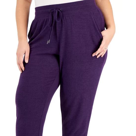 Brand new ⭐ ID Ideology Plus Size Drawstring Knit Joggers, Created For Macy's Storm Grey 🥰 10 Brand new ⭐ ID Ideology Plus Size Drawstring Knit Joggers, Created For Macy's Storm Grey 🥰 - Image 8