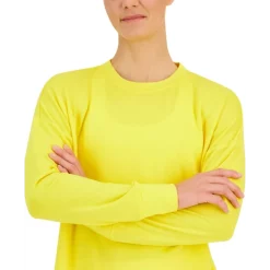 Flash Sale 💯 ID Ideology 👩 Women's Active Solid Crewneck Top, Created For Macy's Pink Heart ❤️ -ID Ideology Sales unnamed file 160