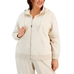 Best reviews of 💯 ID Ideology Plus Size Zip-Front Hooded Jacket, Created For Macy's Light Sand Heather 🌟 -ID Ideology Sales unnamed file 163