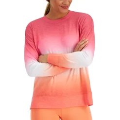 Outlet ⌛ ID Ideology 👩 Women's Solid Low-Impact Bra, Created For Macy's Zen Blue ⌛