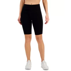 Promo 👏 ID Ideology 👩 Womens 10 Compression Bike Shorts, Regular & Petite, Created For Macy's Deep Charcoal ✔️ -ID Ideology Sales unnamed file 280