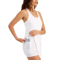 Hot Sale ⌛ ID Ideology 👩 Women's Solid Performance 👗 Dress, Created For Macy's Deep Black 😀 -ID Ideology Sales unnamed file 292