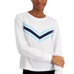 Cheapest ✨ ID Ideology 👩 Women's Active Chevron Top, Created For Macy's Indigo Sea 🤩 -ID Ideology Sales unnamed file 306