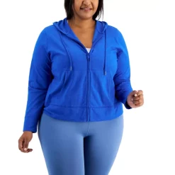 New 😉 ID Ideology Plus Size Full-Zip Hooded Jacket, Created For Macy's Grey Whisper Heather 😉 -ID Ideology Sales unnamed file 309