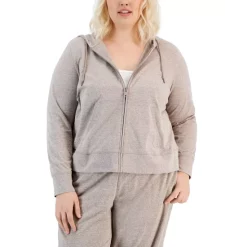 New 😉 ID Ideology Plus Size Full-Zip Hooded Jacket, Created For Macy's Grey Whisper Heather 😉 -ID Ideology Sales unnamed file 310