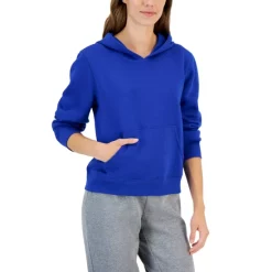 Outlet 🌟 ID Ideology 👩 Women's Solid Sweatshirt Hoodie, Regular & Petites Malbec 😍 -ID Ideology Sales unnamed file 32