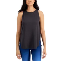 Flash Sale 👍 ID Ideology 👩 Women's Essentials Sweat Set Tank Top, Created For Macy's Charcoal 🎁 -ID Ideology Sales unnamed file 391