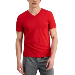 Hot Sale 😉 ID Ideology Men's Birdseye Mesh V-Neck T-Shirt Licorice Red 😀 -ID Ideology Sales unnamed file 403