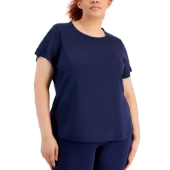 Budget 🥰 ID Ideology Plus Size Birdseye Mesh T-Shirt, Created For Macy's Deep Black 🤩 -ID Ideology Sales unnamed file 415
