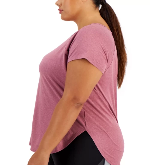 Brand new 🔥 ID Ideology Plus Size Sweat Set T-Shirt, Created For Macy's Violet/rose 🛒 6 Brand new 🔥 ID Ideology Plus Size Sweat Set T-Shirt, Created For Macy's Violet/rose 🛒 - Image 4