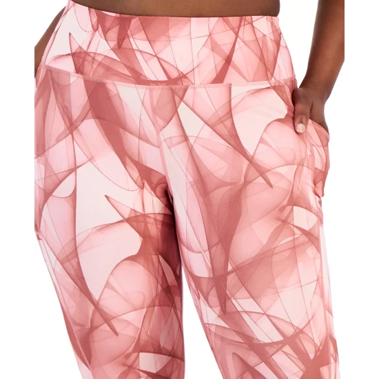 Brand new ✔️ ID Ideology Plus Size Swirling Smoke Printed 7/8-Leggings, Created For Macy's Swirling/lip Gloss 🤩 7 Brand new ✔️ ID Ideology Plus Size Swirling Smoke Printed 7/8-Leggings, Created For Macy's Swirling/lip Gloss 🤩 - Image 5