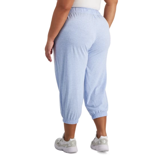 Top 10 ⌛ ID Ideology Performance Plus Size Cropped Jogger Pants, Created For Macy's Grey Whisper Heather 👏 8 Top 10 ⌛ ID Ideology Performance Plus Size Cropped Jogger Pants, Created For Macy's Grey Whisper Heather 👏 - Image 6