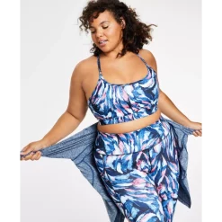 Best reviews of ✨ ID Ideology Ideology Plus Size Woven Skort, Created For Macy's Indigo Sea 😍