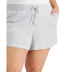 Coupon 🎉 ID Ideology Plus Size Retro Recycled Drawstring Shorts, Created For Macy's Grey Whisper Heather 🔔 -ID Ideology Sales unnamed file 675