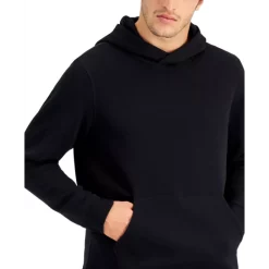 ID Ideology Sales 8 Best Pirce 🔥 ID Ideology Men's Regular-Fit Solid Full-Zip Hoodie, Created For Macy's Deep Black 🥰