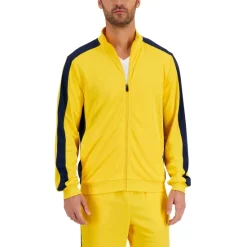 Outlet 🛒 ID Ideology Men's Regular-Fit Moisture-Wicking Knit Jacket, Created For Macy's Native Grn/ Blk ❤️ -ID Ideology Sales unnamed file 86